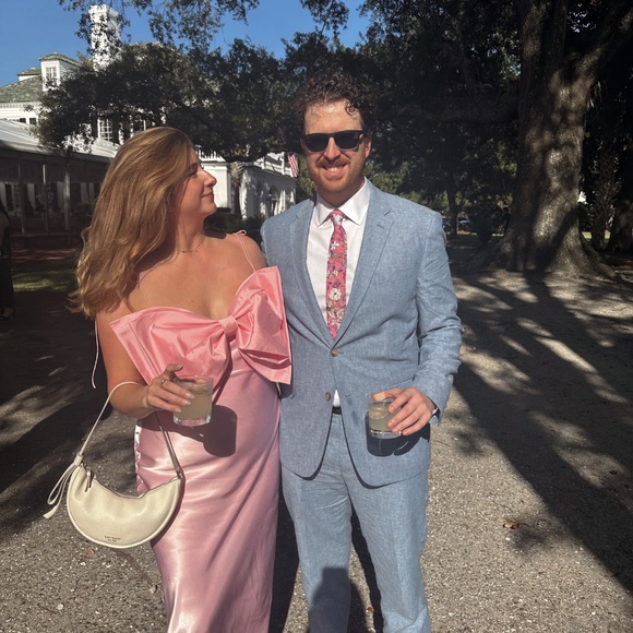 Anna October Pink Bow Dress - Picture 2 of 3